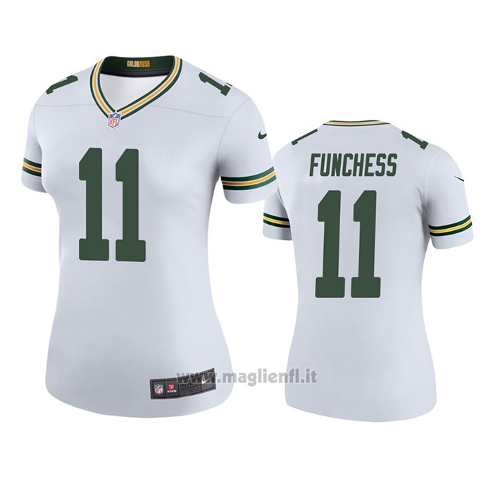 Maglia NFL Legend Donna Green Bay Packers Devin Funchess Bianco Color Rush